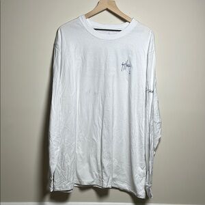Guy Harvey White Long Sleeve Tee Ft.Lauderdale With Guy Signature XXXL